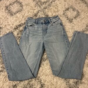 American Eagle Outfitters Light Blue Straight Leg Jeans